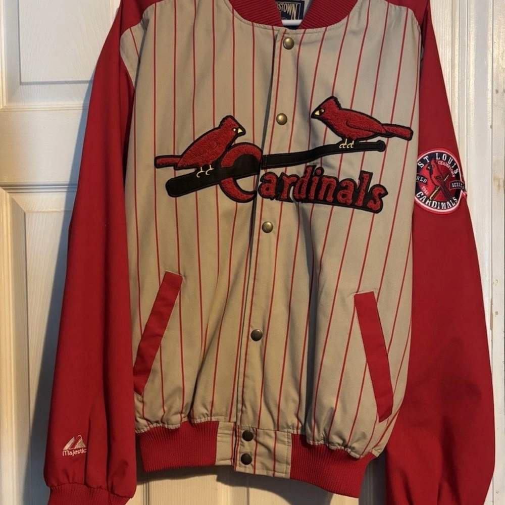 Vintage St Louis Cardinals Cooperstown Collection Jacket Medium